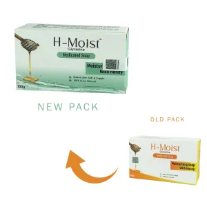H-Moist Glycerine Medicated Moisturising Soap with Honey 100g